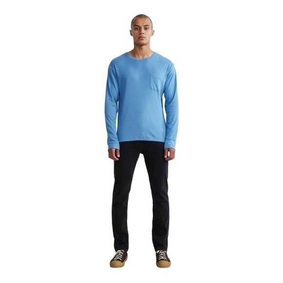 Nn07 light blue Arnold long sleeve pocket tshirt - Picture 2 of 10